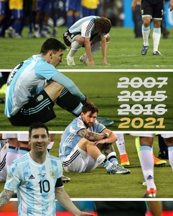 都成功打入决赛的阿根廷却没能赢下任何一座冠军